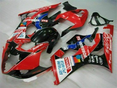Abs Kits Carenagem GSXR 1000 K3 2003-2004 - Vermelho