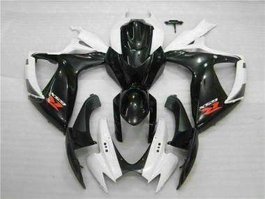 Abs Kits Carenagem GSXR 600 / 750 K6 2006-2007 - Branco Preto