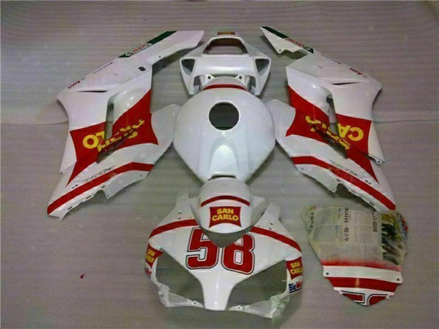 Abs Kits Completos Carenagem CBR 1000RR 2004-2005 - Branco Vermelho Abs Kits Completos Carenagem CBR 1000RR 2004-2005 - Branco Vermelho