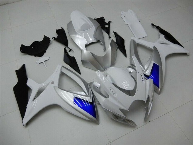 Abs Kits Completos Carenagem GSXR 600 / 750 K6 2006-2007 - Branco Azul Abs Kits Completos Carenagem GSXR 600 / 750 K6 2006-2007 - Branco Azul