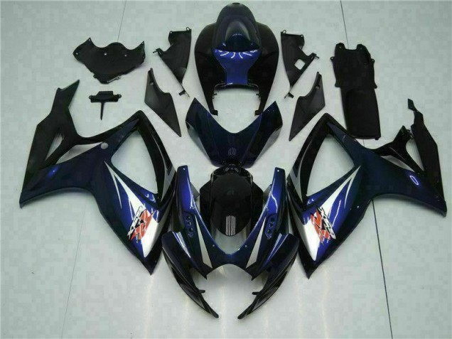 Abs Kits Completos Carenagem GSXR 600 / 750 K6 2006-2007 - Preto Azul
