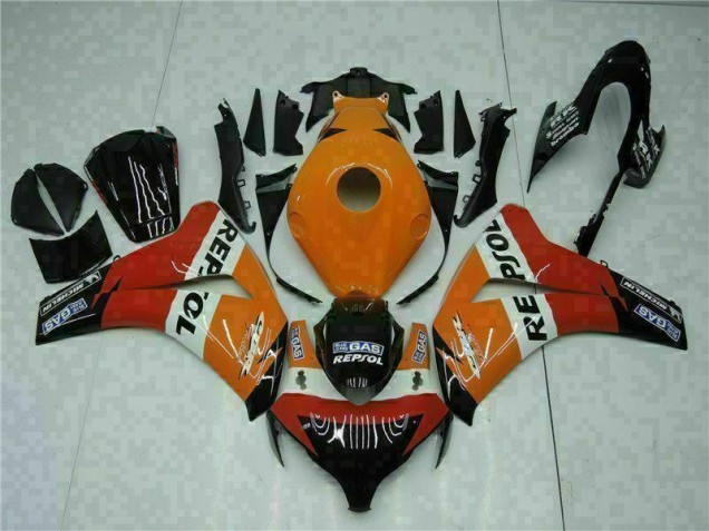 Abs Plástico CBR 1000RR 2008-2011 - Laranja Repsol Abs Plástico CBR 1000RR 2008-2011 - Laranja Repsol
