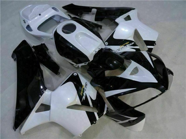 Abs Plástico CBR 600RR 2005-2006 - Branco Preto Abs Plástico CBR 600RR 2005-2006 - Branco Preto