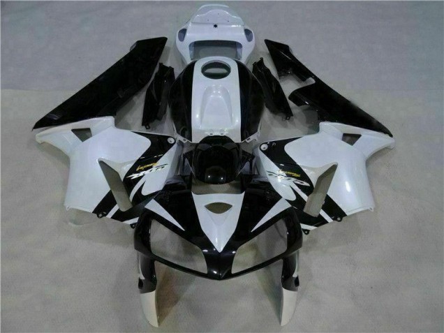 Abs Plástico CBR 600RR 2005-2006 - Branco Preto Abs Plástico CBR 600RR 2005-2006 - Branco Preto