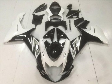 Abs Plástico GSXR 600 / 750 K11 2011-2021 - Preto Branco