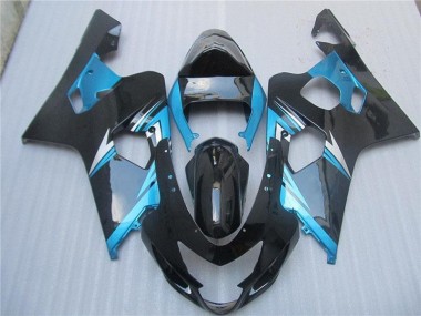 Abs Plástico GSXR 600 / 750 K4 2004-2005 - Azul Preto