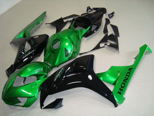 Abs Plásticos CBR 1000RR 2006-2007 - Preto Verde Abs Plásticos CBR 1000RR 2006-2007 - Preto Verde