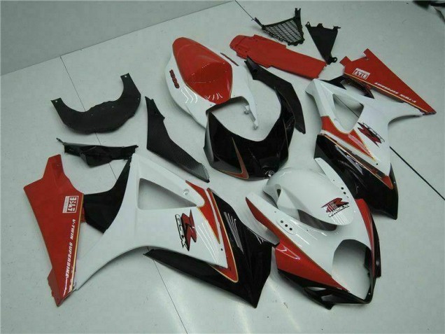 Abs Plásticos GSXR 1000 K7 2007-2008 - Vermelho Branco Abs Plásticos GSXR 1000 K7 2007-2008 - Vermelho Branco