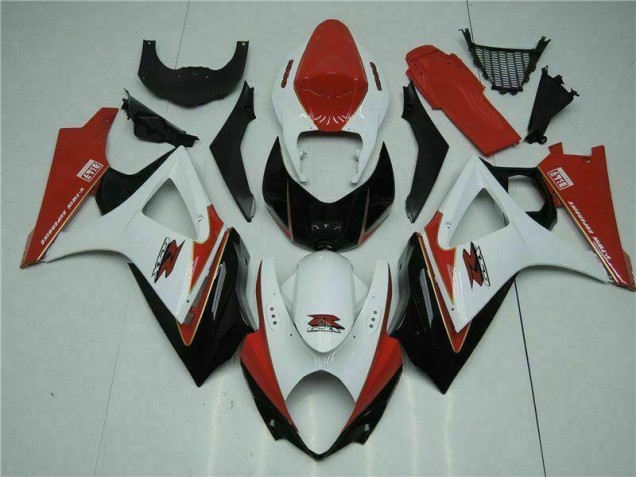 Abs Plásticos GSXR 1000 K7 2007-2008 - Vermelho Branco Abs Plásticos GSXR 1000 K7 2007-2008 - Vermelho Branco