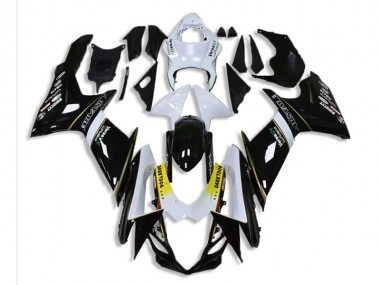 Abs Plásticos GSXR 600 / 750 K1 K2 K3 2001-2003 - Preto Branco