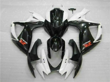 Abs Plásticos GSXR 600 / 750 K6 2006-2007 - Branco Preto