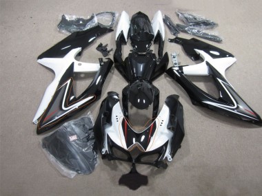 Abs Plásticos GSXR 600 K8 2008-2010 - Preto Branco
