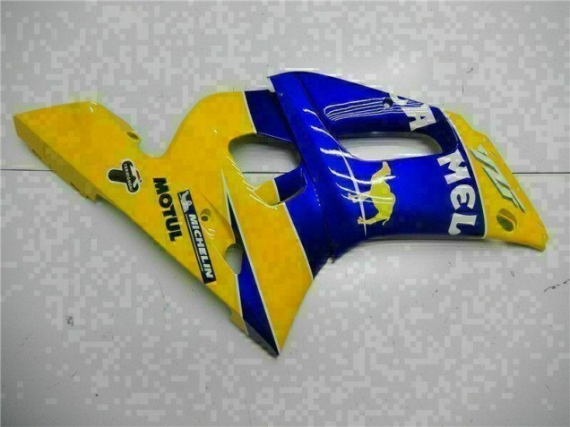Abs Plásticos R6 1998-2002 - Amarelo Azul Abs Plásticos R6 1998-2002 - Amarelo Azul