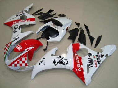 Abs Plásticos R6 2003-2005 - Vermelho Branco