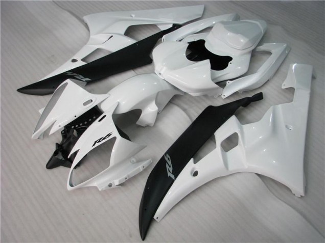Abs Plásticos R6 2006-2007 - Branco Preto