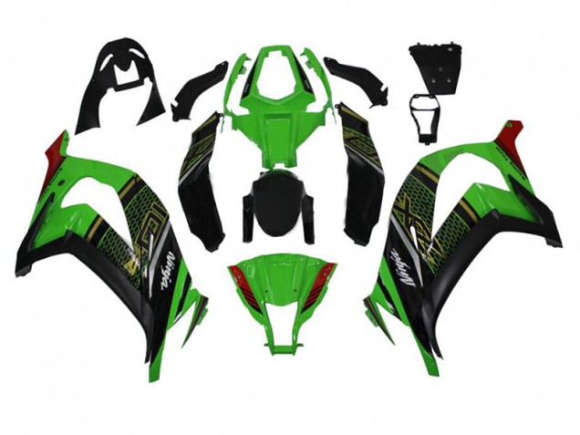 Abs Plásticos ZX10R 2011-2015 - Verde Preto Abs Plásticos ZX10R 2011-2015 - Verde Preto
