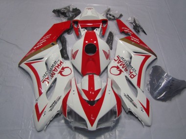 Carenagem CBR 1000RR 2004-2005 - Branco Vermelho PRAMAC