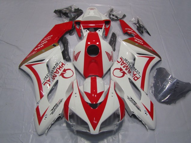 Carenagem CBR 1000RR 2004-2005 - Branco Vermelho PRAMAC Carenagem CBR 1000RR 2004-2005 - Branco Vermelho PRAMAC