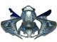 Carenagem CBR 1000RR 2006-2007 - Azul Chama Prata