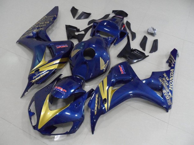 Carenagem CBR 1000RR 2006-2007 - Azul Escuro & Ouro Listra Carenagem CBR 1000RR 2006-2007 - Azul Escuro & Ouro Listra