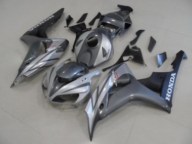 Carenagem CBR 1000RR 2006-2007 - Cinzento Prata & Preto Fosco