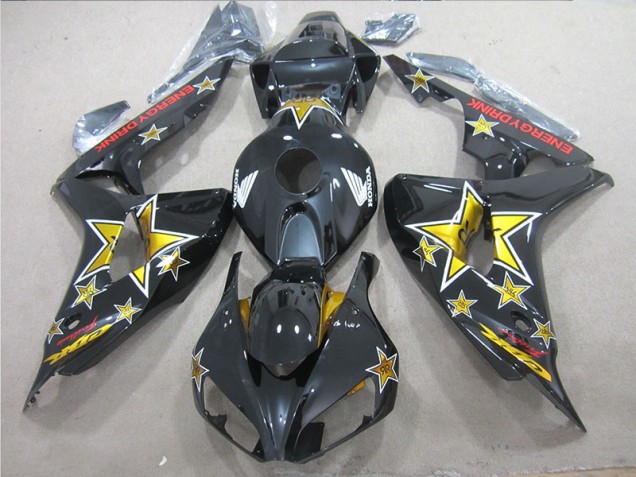 Carenagem CBR 1000RR 2006-2007 - Preto Amarelo ENERGY Drink