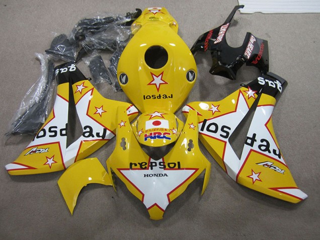Carenagem CBR 1000RR 2008-2011 - Amarelo Repsol HRC