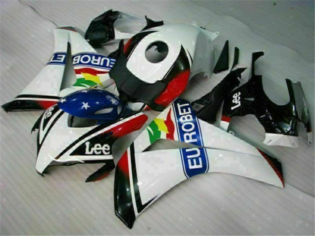 Carenagem CBR 1000RR 2008-2011 - Branco Azul Vermelho Eurobet Lee Carenagem CBR 1000RR 2008-2011 - Branco Azul Vermelho Eurobet Lee