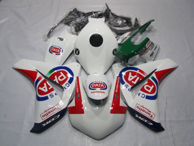 Carenagem CBR 1000RR 2008-2011 - Branco Vermelho PATA Carenagem CBR 1000RR 2008-2011 - Branco Vermelho PATA
