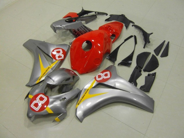 Carenagem CBR 1000RR 2008-2011 - Prata Vermelho 8 Carenagem CBR 1000RR 2008-2011 - Prata Vermelho 8