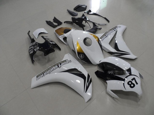 Carenagem CBR 1000RR 2008-2011 - Preto & Branco & Ouro Carenagem CBR 1000RR 2008-2011 - Preto & Branco & Ouro