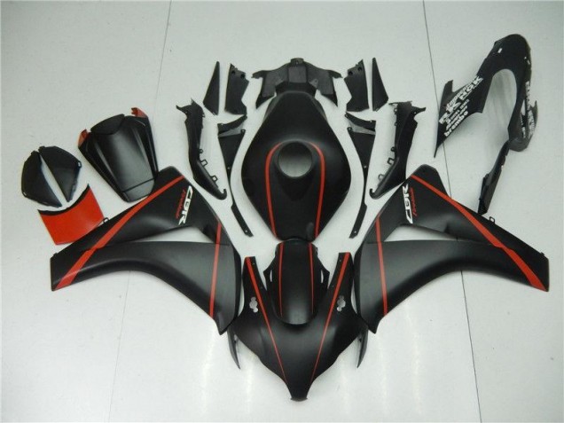 Carenagem CBR 1000RR 2008-2011 - Preto Fosco Vermelho Carenagem CBR 1000RR 2008-2011 - Preto Fosco Vermelho