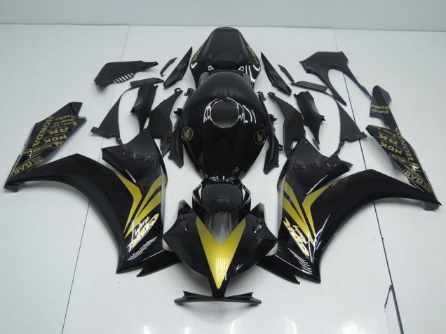 Carenagem CBR 1000RR 2012-2016 - Preto Brilhante & Ouro Carenagem CBR 1000RR 2012-2016 - Preto Brilhante & Ouro