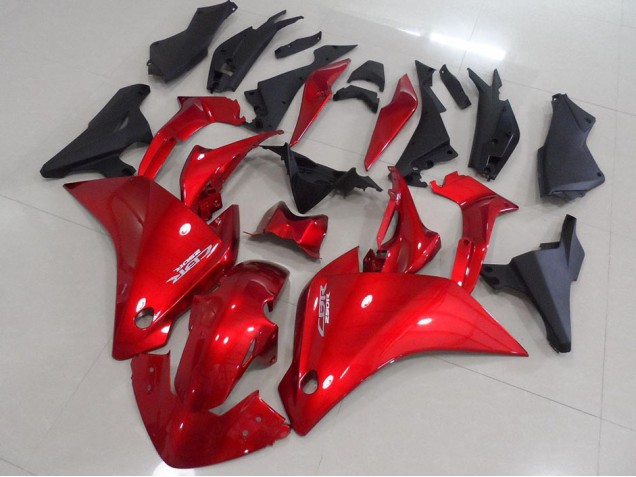 Carenagem CBR 250RR 2011-2013 - Vermelho Preto Fosco