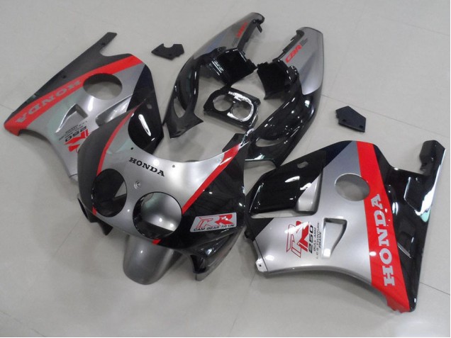 Carenagem CBR 250RR MC22 1991-1998 - Prata Preto Vermelho