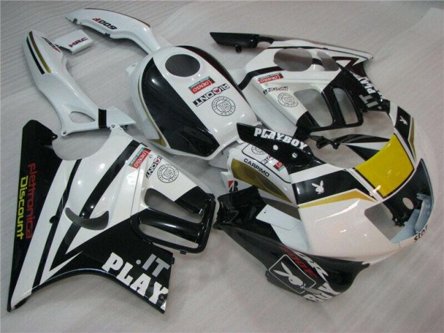 Carenagem CBR 600 F3 1995-1998 - Branco Preto Playboy Carenagem CBR 600 F3 1995-1998 - Branco Preto Playboy
