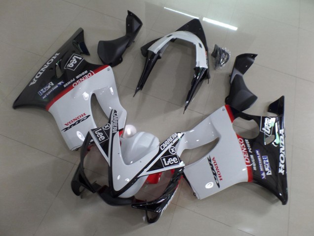 Carenagem CBR 600 F4i 2001-2003 - Branco Preto Carrera Lee Carenagem CBR 600 F4i 2001-2003 - Branco Preto Carrera Lee