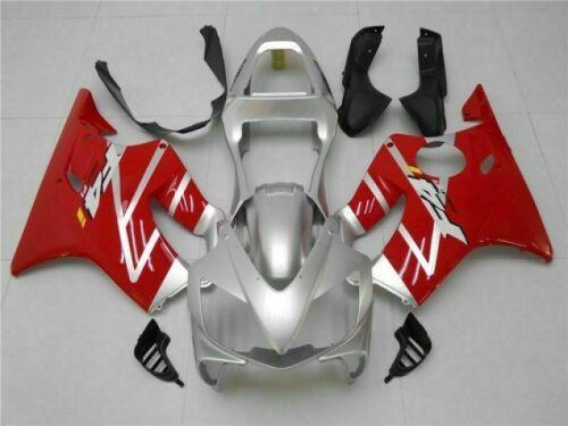 Carenagem CBR 600 F4i 2001-2003 - Prata Vermelho