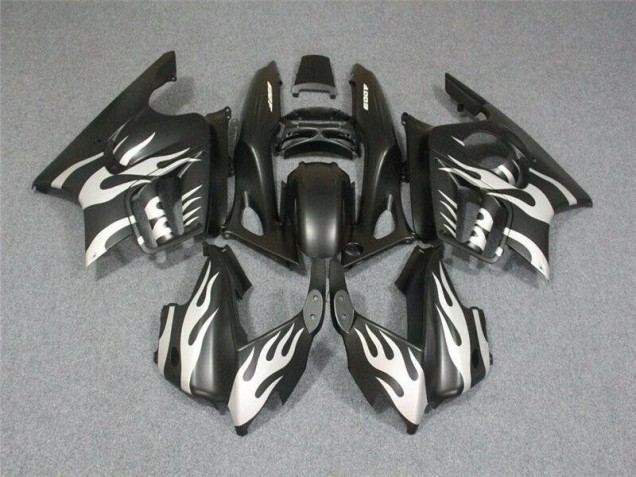 Carenagem CBR 600 F4i 2001-2003 - Preto Branco Chama Carenagem CBR 600 F4i 2001-2003 - Preto Branco Chama