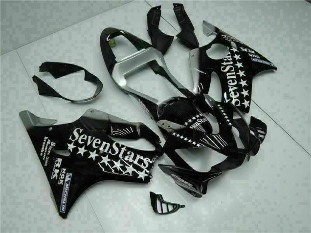 Carenagem CBR 600 F4i 2001-2003 - Preto Branco SevenStarss