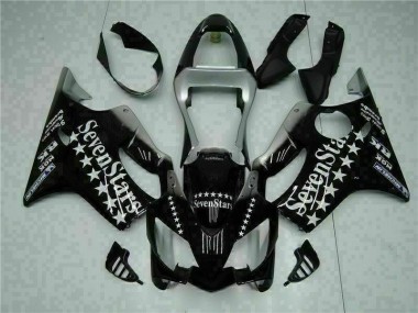Carenagem CBR 600 F4i 2001-2003 - Preto Branco SevenStarss