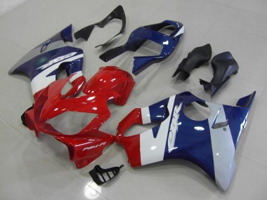 Carenagem CBR 600 F4i 2001-2003 - Vermelho Azul Prata