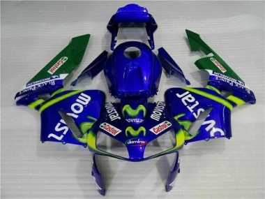 Carenagem CBR 600RR 2003-2004 - Azul Verde Movistar Castrol