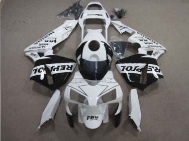 Carenagem CBR 600RR 2003-2004 - Branco Preto Repsol