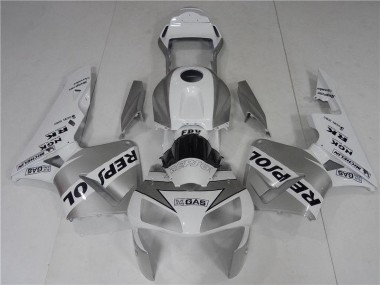 Carenagem CBR 600RR 2003-2004 - Prata Branco Preto Repsol