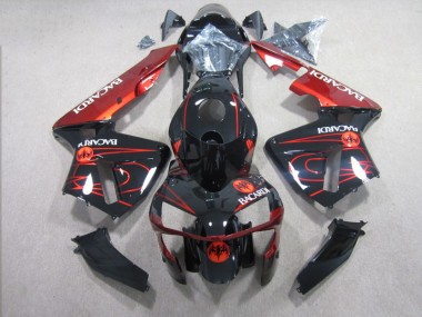 Carenagem CBR 600RR 2003-2004 - Preto Vermelho RACARDI