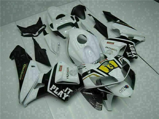 Carenagem CBR 600RR 2005-2006 - Branco Playboy 14 Carenagem CBR 600RR 2005-2006 - Branco Playboy 14