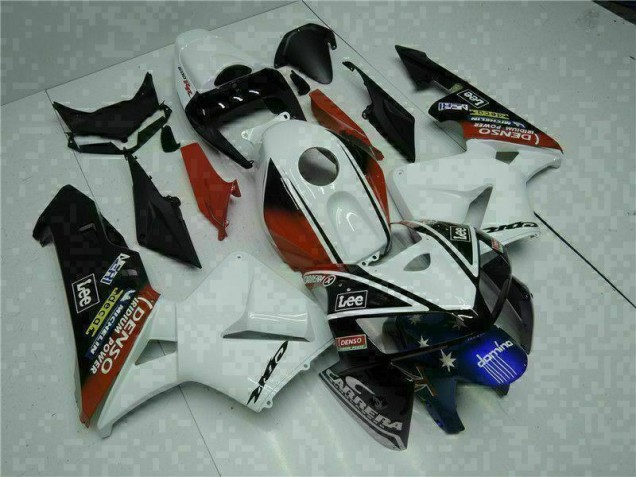 Carenagem CBR 600RR 2005-2006 - Branco Vermelho Preto Lee