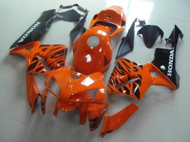 Carenagem CBR 600RR 2005-2006 - Laranja Preto Chama