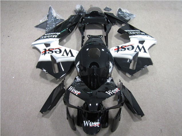 Carenagem CBR 600RR 2005-2006 - Preto Branco West Carenagem CBR 600RR 2005-2006 - Preto Branco West